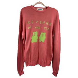 Teddy Fresh Revenge Of The Ted‎ Cotton Sweater  M Streetwear H3H3 Kidcore Y2K